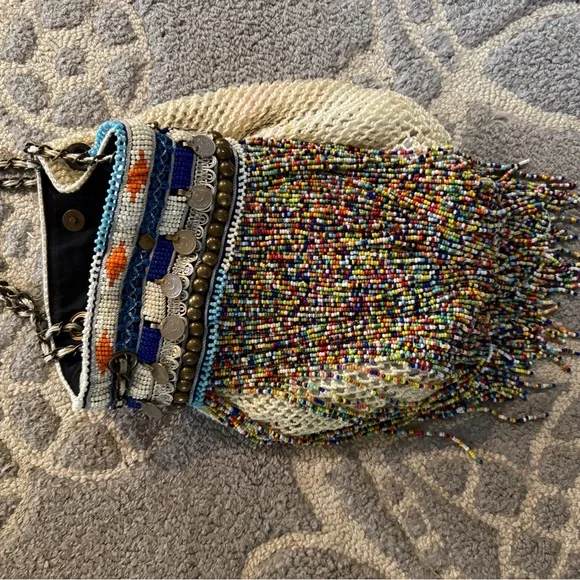 Elliot Mann Multicolor Beaded Women's Bag - Picture 2 of 4